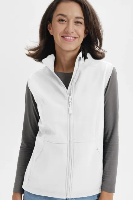 Női mellény, fehér