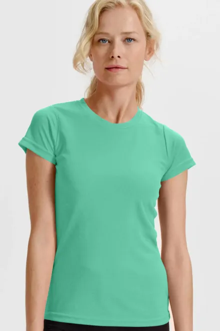 Női sportpóló, menta