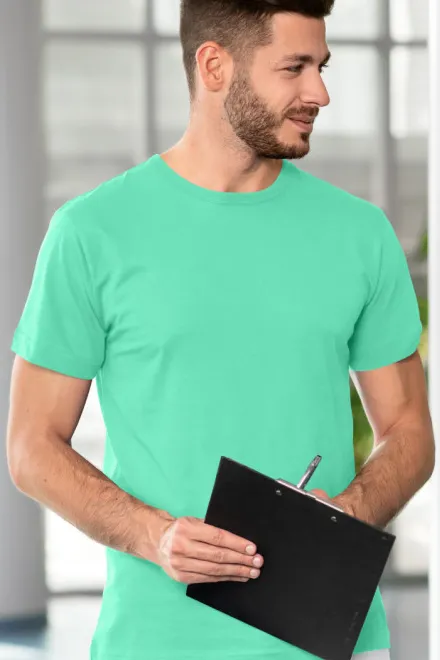 Tartós férfi póló, menta