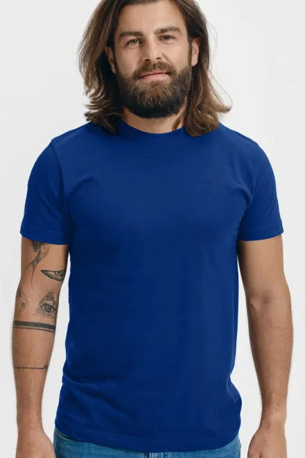 Unisex nagyobb súlyú póló, királykék