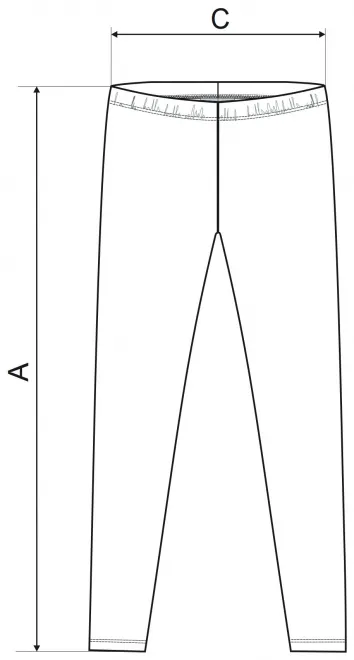 Női leggings - mérettáblázat