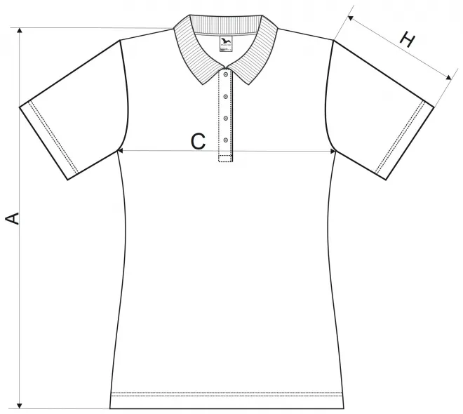 Női slim fit póló - mérettáblázat