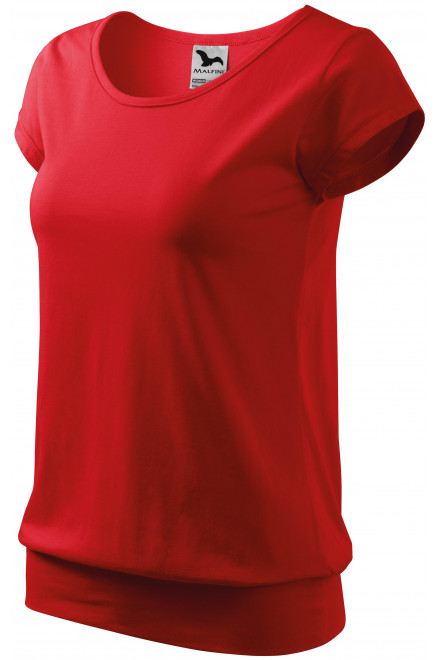 Női divatos póló, piros, női pólók