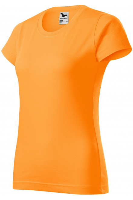 Női egyszerű póló, mandarin, narancssárga pólók