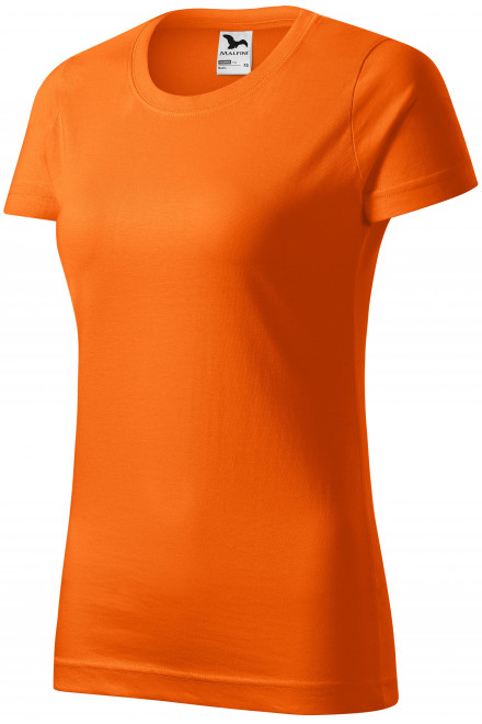 Női egyszerű póló, narancssárga, rövid ujjú pólók