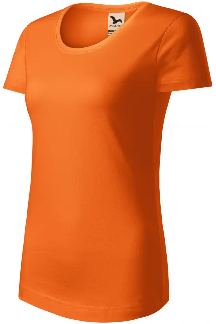 Női organikus pamut póló, narancssárga
