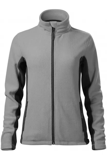 Női polár kontraszt kabát - világos szürke, XS