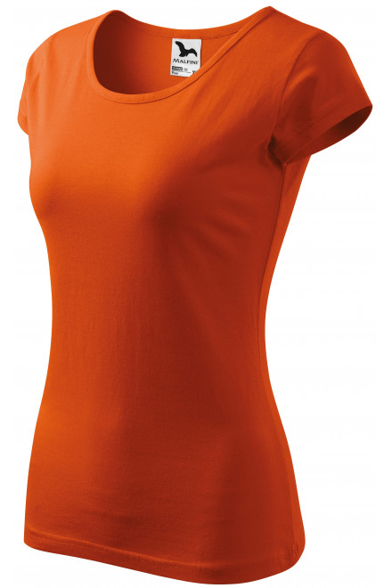 Női póló nagyon rövid ujjú, narancssárga