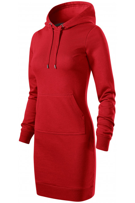 Női pulóver ruha, piros