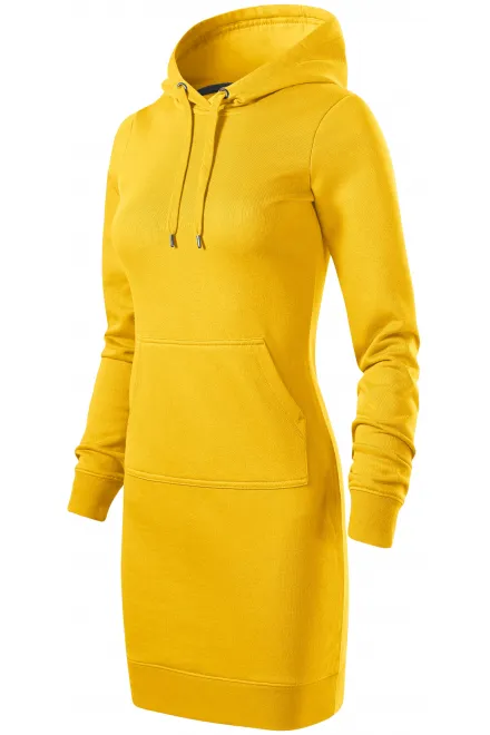 Női pulóver ruha, sárga