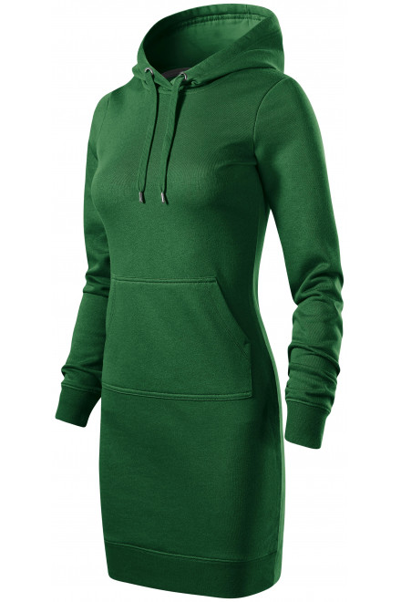 Női pulóver ruha, üveg zöld