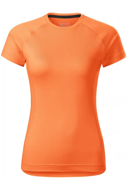 Női sport póló - neon mandarin, XS