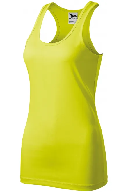 Női sport top, neon sárga