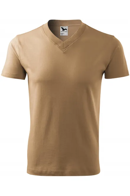 Rövid ujjú, közepes súlyú póló - homokos, 3XL