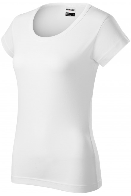 Tartós, nehézsúlyú női póló, fehér, pólók egészségügyi szakemberek számára