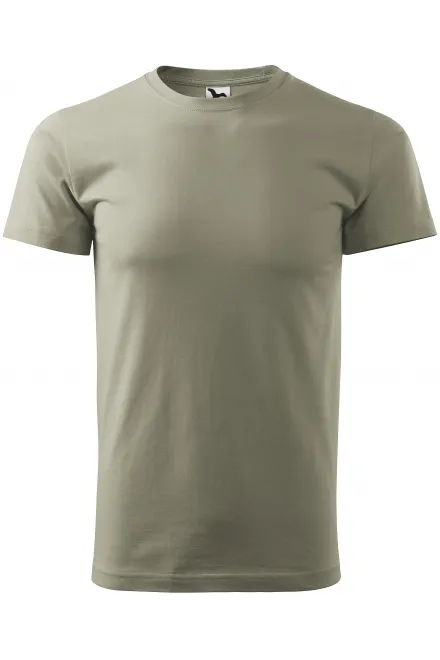 Unisex nagyobb súlyú póló - fényes khaki, L