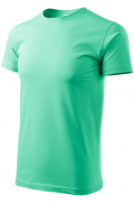 Unisex nagyobb súlyú póló, menta, rövid ujjú pólók