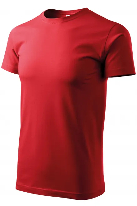 Unisex nagyobb súlyú póló, piros