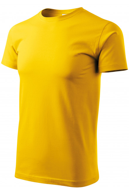 Unisex nagyobb súlyú póló, sárga, pólók nyomtatás nélkül
