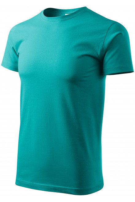 Unisex nagyobb súlyú póló, smaragdzöld, sima pólók